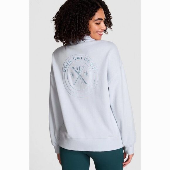 Victoria's Secret Sweaters - PINK by Victoria’s Secret Pullover Sweatshirt Size 2XL XXL Powder Baby Blue NWT